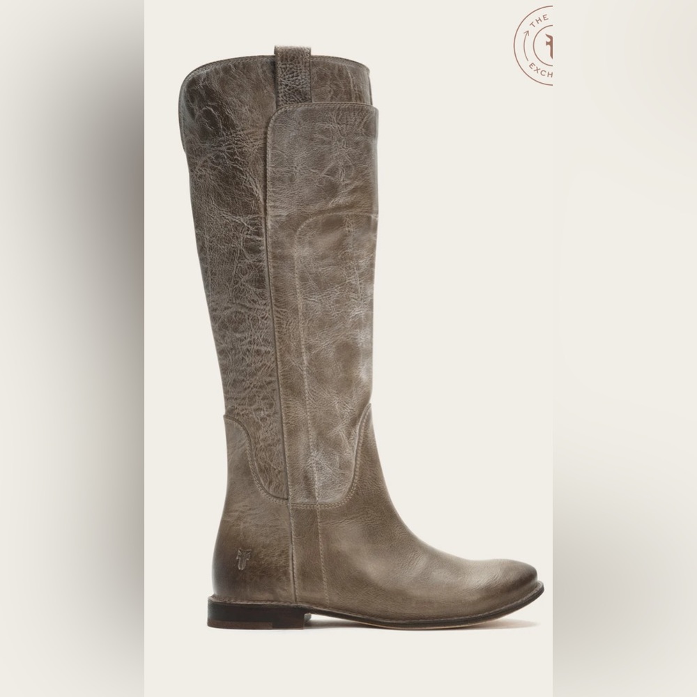 Frye Paige Tall Riding Boots, size 8.5. Color Grey